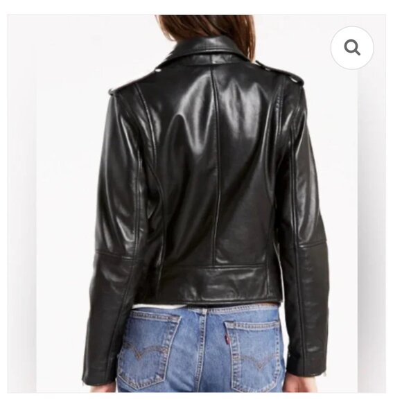 Levi's Sheep Leather Moto Jacket - Picture 7 of 13